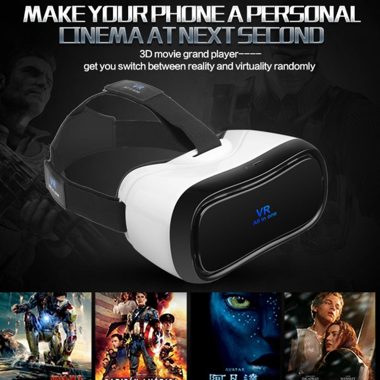 5.0 inch WiFi Bluetooth 3D VR Virtual Reality Box Glasses, Android 5.1 RK3288 Cortex-A17 Quad Core 1.8GHz, RAM: 2GB, ROM: 16GB