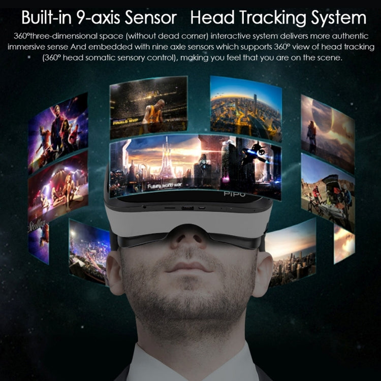 PiPo V2 5.5 inch Nibiru 2.0 RK3288 Quad Core 1.6GHz 2GB+16GB 3D VR Virtual Reality Headset Mobile Private Cinema Glasses Helmet for Gaming, Movie, Support OTG, WiFi, Bluetooth
