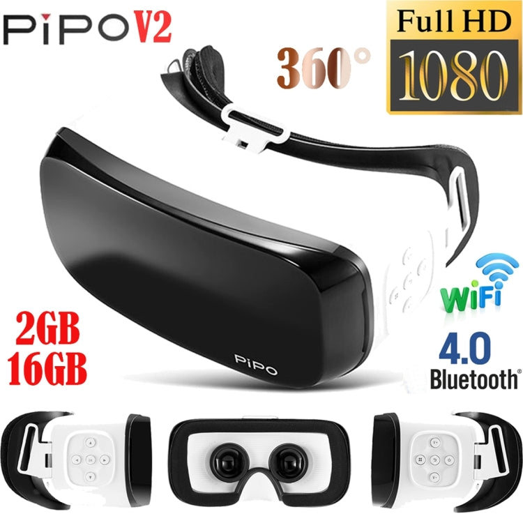 PiPo V2 5.5 inch Nibiru 2.0 RK3288 Quad Core 1.6GHz 2GB+16GB 3D VR Virtual Reality Headset Mobile Private Cinema Glasses Helmet for Gaming, Movie, Support OTG, WiFi, Bluetooth