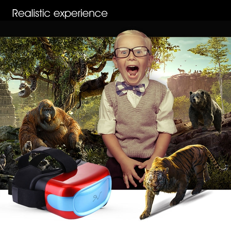 5 inch LCD Sceen Android 5.1 OS RK3126 Quad-Core 1.3GHz 1+8GB 3D VR Virtual Reality Headset Mobile Private Cinema Glasses Helmet, Support WiFi, Bluetooth, 32GB TF Card