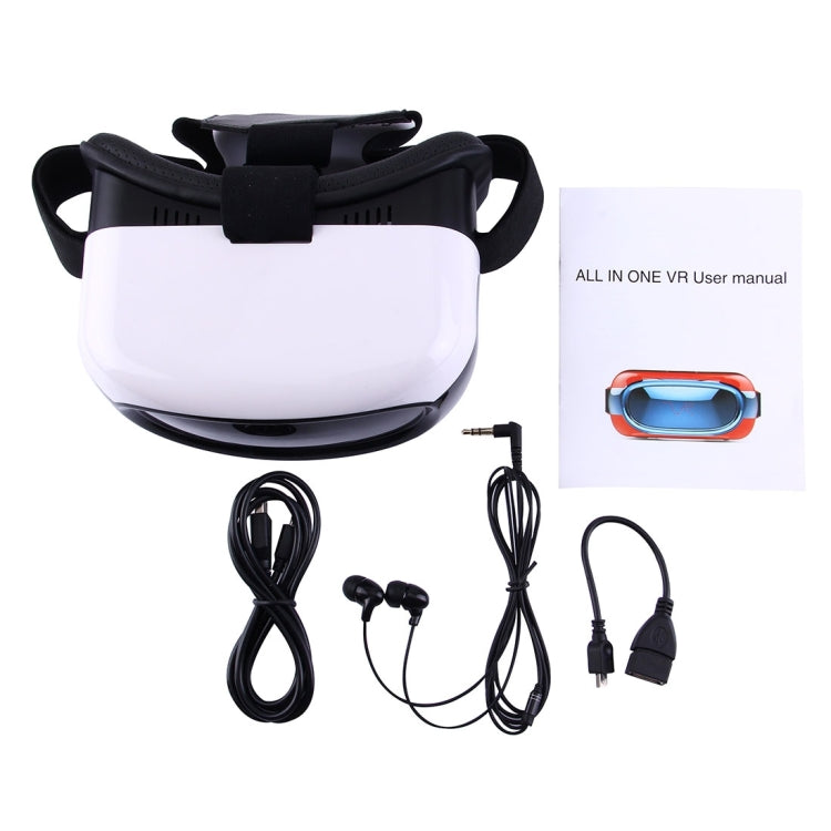 5 inch LCD Sceen Android 5.1 OS RK3126 Quad-Core 1.3GHz 1+8GB 3D VR Virtual Reality Headset Mobile Private Cinema Glasses Helmet, Support WiFi, Bluetooth, 32GB TF Card