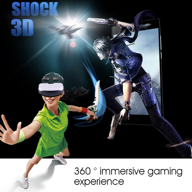 5 inch LCD Sceen Android 5.1 OS RK3126 Quad-Core 1.3GHz 1+8GB 3D VR Virtual Reality Headset Mobile Private Cinema Glasses Helmet, Support WiFi, Bluetooth, 32GB TF Card