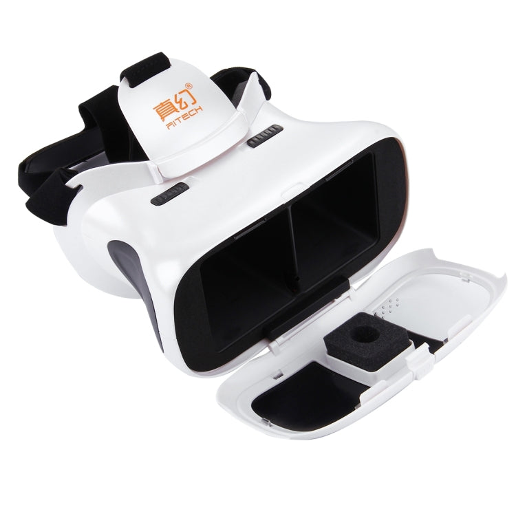 RITECH RIEM3 Plus 3D VR Virtual Reality Headset Mobile 360 Degrees Video Private Cinema Glasses Helmet with AR Augment Reality Window for 4.7-6 inch Smartphones