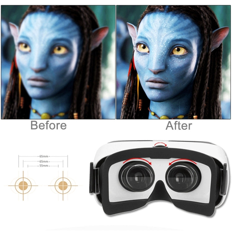 Eye Travel VR Virtual 3D Headset Glasses for 3.5 to 5.5 inch Smartphones