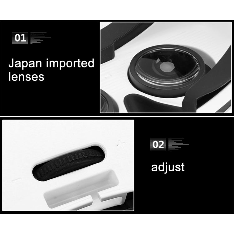 Eye Travel VR Virtual 3D Headset Glasses for 3.5 to 5.5 inch Smartphones