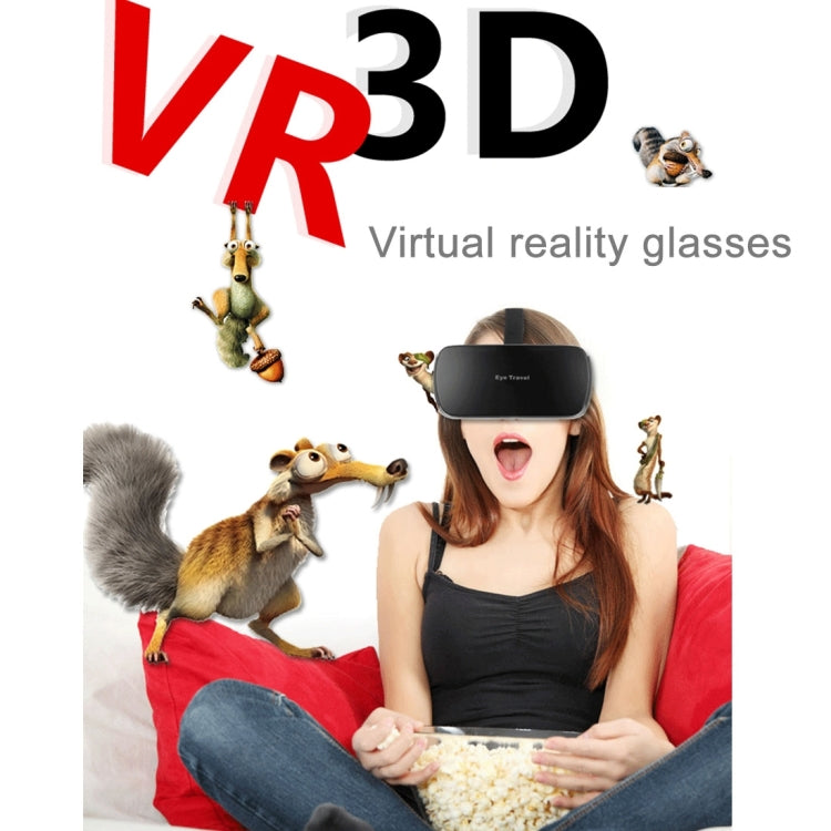 Eye Travel VR Virtual 3D Headset Glasses for 3.5 to 5.5 inch Smartphones