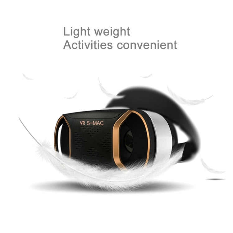 VR S-MAC HD Green Light Plated Coated Optical Lens Universal Virtual Reality 3D Video Glasses for 4.0 to 5.7 inch Smartphones