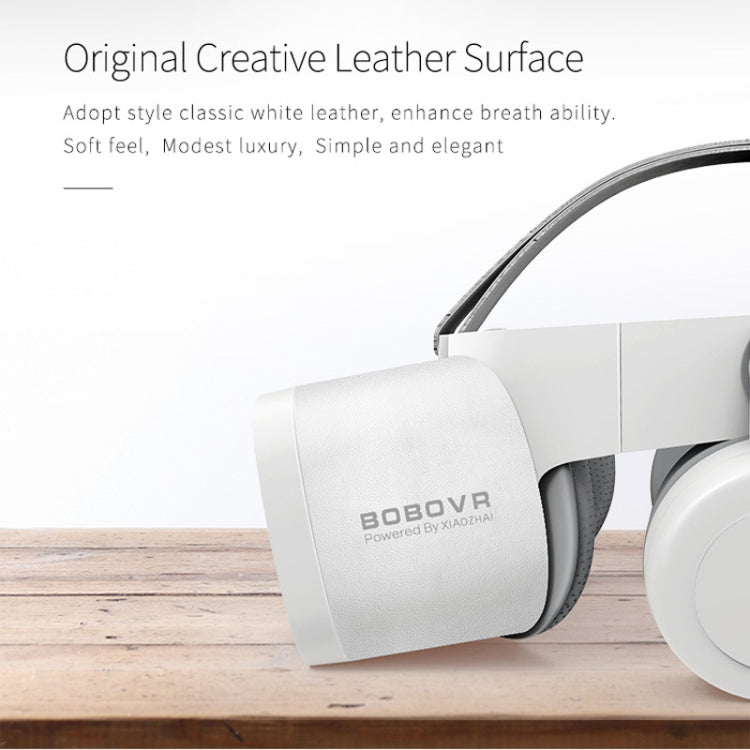 BOBO X6 5.5 inch Virtual Reality Glasses Headset Private Cinema Glasses Helmet, Android 7.1, Allwinner VR9 Quad Core 1.8GHz, 2GB+16GB, Support OTG, WiFi, Bluetooth(White)