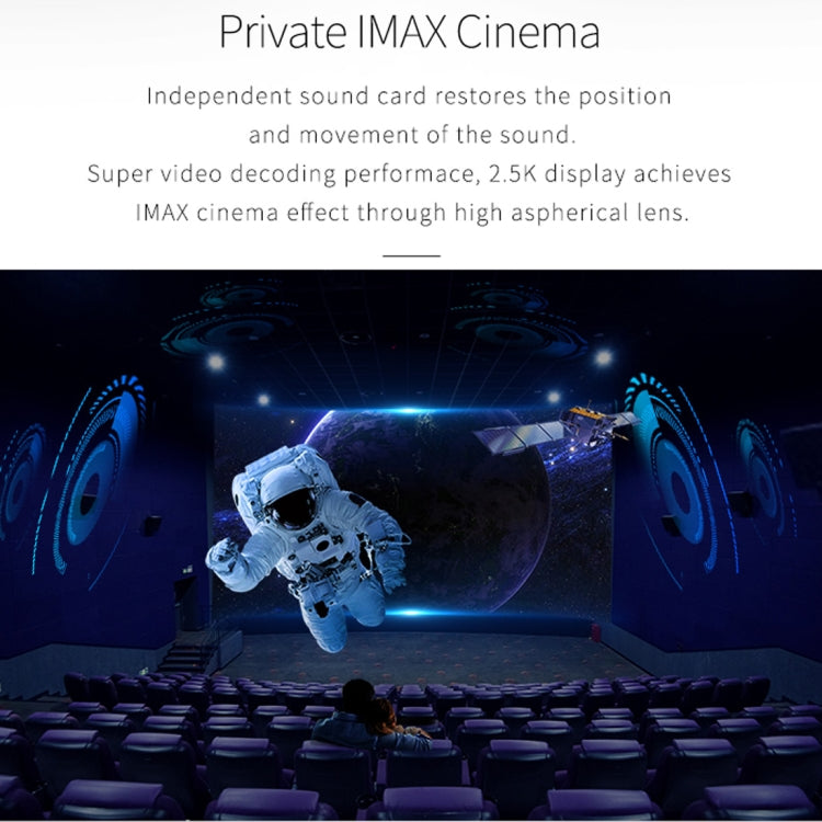 BOBO X6 5.5 inch Virtual Reality Glasses Headset Private Cinema Glasses Helmet, Android 7.1, Allwinner VR9 Quad Core 1.8GHz, 2GB+16GB, Support OTG, WiFi, Bluetooth(White)