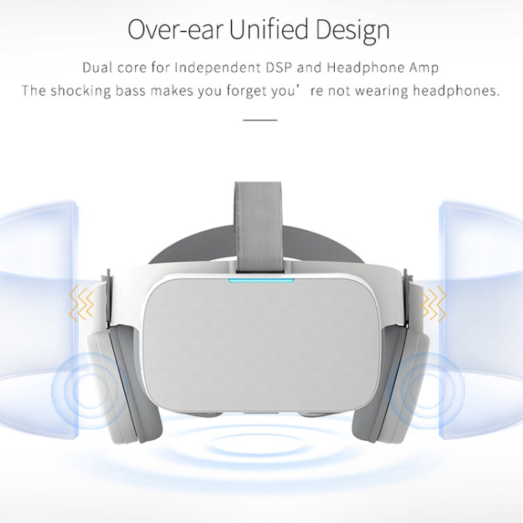 BOBO X6 5.5 inch Virtual Reality Glasses Headset Private Cinema Glasses Helmet, Android 7.1, Allwinner VR9 Quad Core 1.8GHz, 2GB+16GB, Support OTG, WiFi, Bluetooth(White)