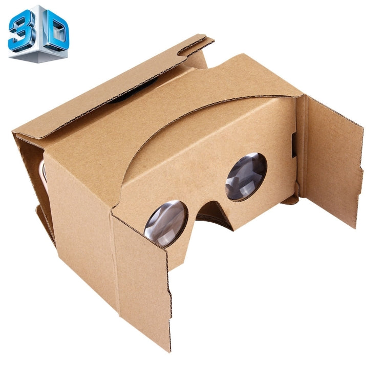 DIY Cardboard 2.0 Virtual Reality VR Glasses 3D Video Glasses for 4 to 6 inch Smartphones(Brown)