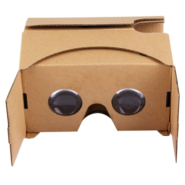 DIY Cardboard 2.0 Virtual Reality VR Glasses 3D Video Glasses for 4 to 6 inch Smartphones(Brown)