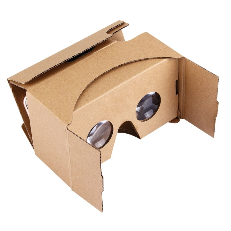 DIY Cardboard 2.0 Virtual Reality VR Glasses 3D Video Glasses for 4 to 6 inch Smartphones(Brown)