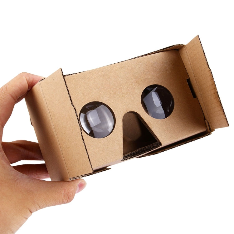 DIY Cardboard 2.0 Virtual Reality VR Glasses 3D Video Glasses for 4 to 6 inch Smartphones(Brown)