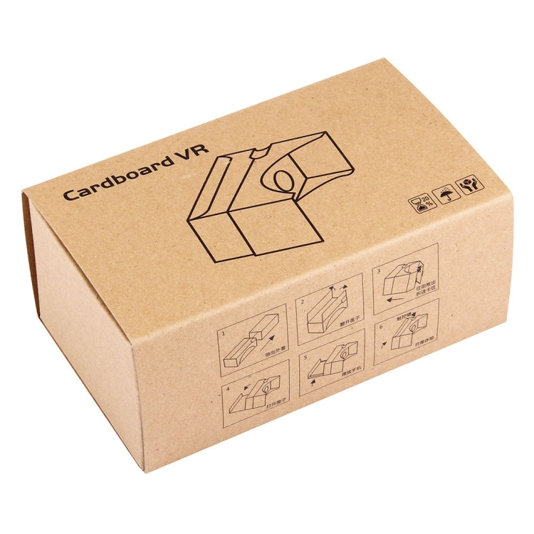 DIY Cardboard 2.0 Virtual Reality VR Glasses 3D Video Glasses for 4 to 6 inch Smartphones(Brown)