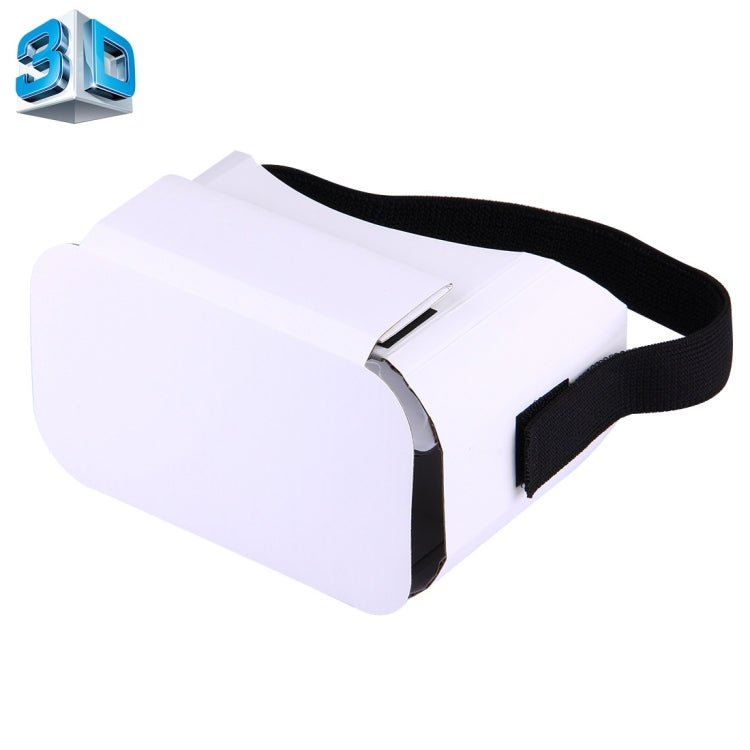 DIY Cardboard 1.0 Virtual Reality VR Glasses 3D Video Glasses for 4 to 6 inch Smartphones(White)