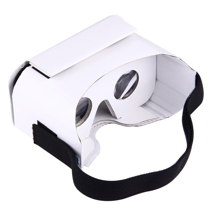 DIY Cardboard 1.0 Virtual Reality VR Glasses 3D Video Glasses for 4 to 6 inch Smartphones(White)