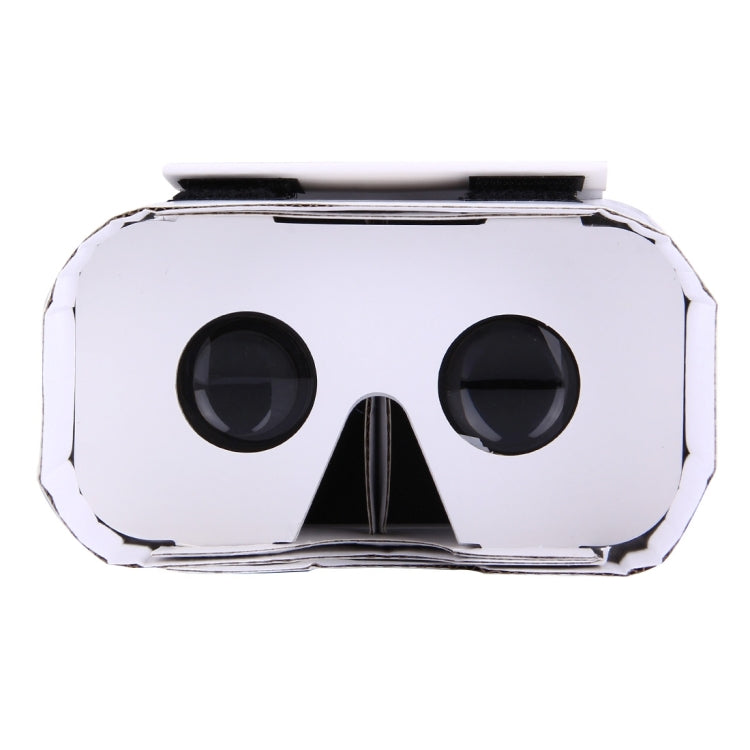 DIY Cardboard 1.0 Virtual Reality VR Glasses 3D Video Glasses for 4 to 6 inch Smartphones(White)