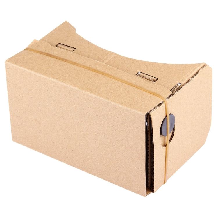 DIY Cardboard 1.0 Virtual Reality VR Glasses 3D Video Glasses for 4 to 6 inch Smartphones(Brown)