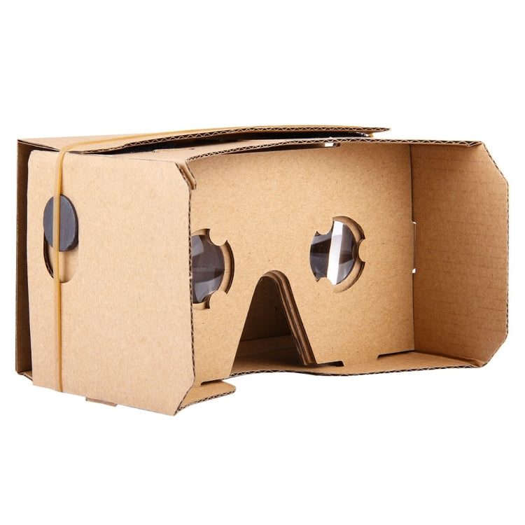 DIY Cardboard 1.0 Virtual Reality VR Glasses 3D Video Glasses for 4 to 6 inch Smartphones(Brown)
