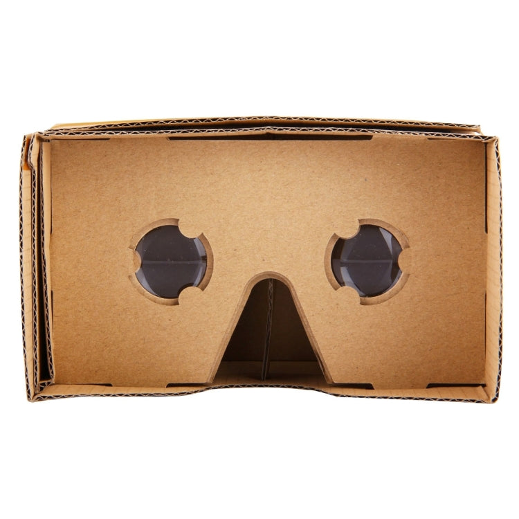 DIY Cardboard 1.0 Virtual Reality VR Glasses 3D Video Glasses for 4 to 6 inch Smartphones(Brown)