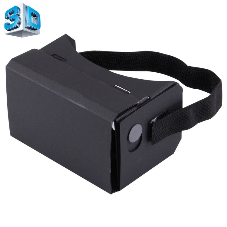 DIY Cardboard 1.0 Virtual Reality VR Glasses 3D Video Glasses for 4 to 6 inch Smartphones(Black)