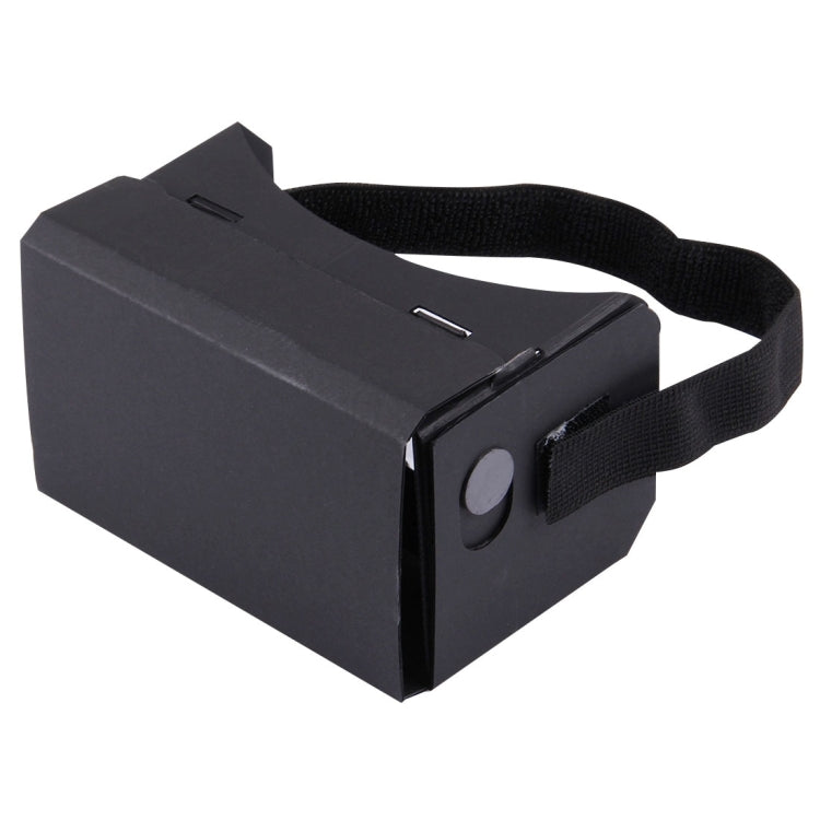DIY Cardboard 1.0 Virtual Reality VR Glasses 3D Video Glasses for 4 to 6 inch Smartphones(Black)