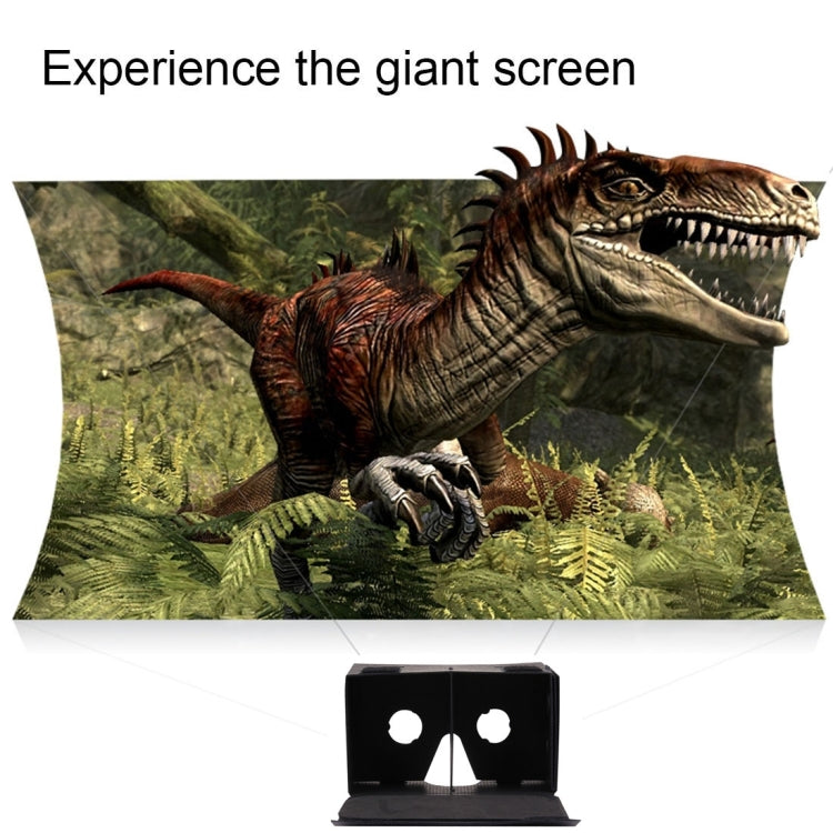 DIY Cardboard 1.0 Virtual Reality VR Glasses 3D Video Glasses for 4 to 6 inch Smartphones(Black)