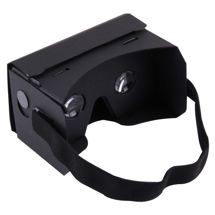 DIY Cardboard 1.0 Virtual Reality VR Glasses 3D Video Glasses for 4 to 6 inch Smartphones(Black)