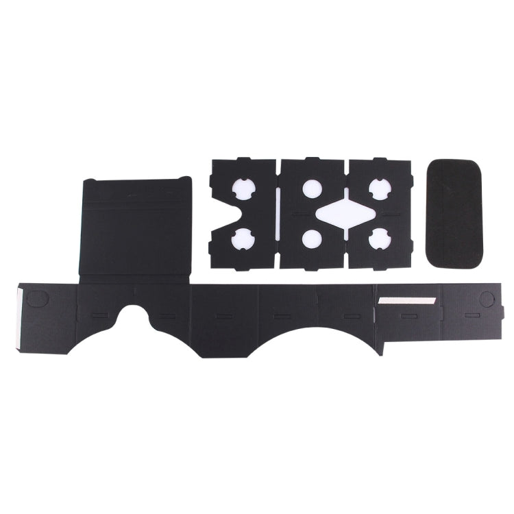 DIY Cardboard 1.0 Virtual Reality VR Glasses 3D Video Glasses for 4 to 6 inch Smartphones(Black)