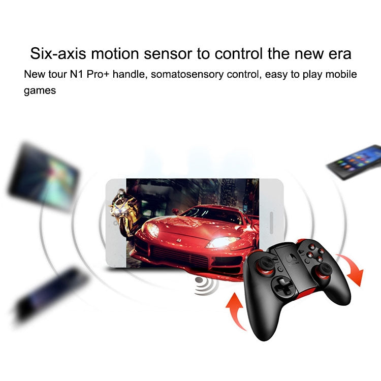 NGDS N1 Pro Enhanced Version Somatosensory Bluetooth Gaming Controller Grip Game Pad with Bracket, For Android / iOS  / PC