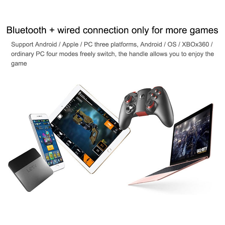 NGDS N1 Pro Enhanced Version Somatosensory Bluetooth Gaming Controller Grip Game Pad with Bracket, For Android / iOS  / PC