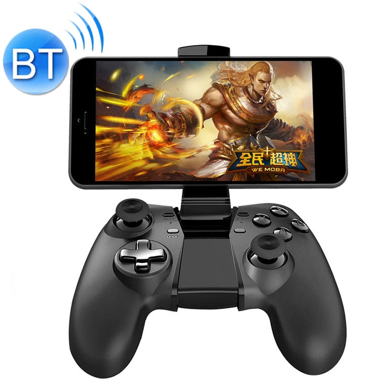 NEWGAME Q1 Bluetooth + 2.4GHz Wireless Gaming Controller Grip Game Pad with Bracket, For Android / iOS  / PC