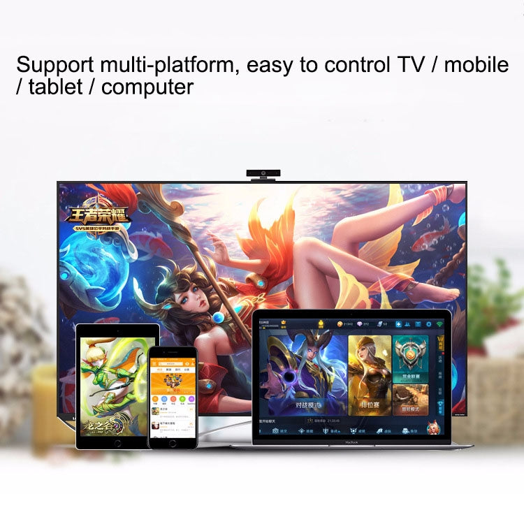 NEWGAME Q1 Bluetooth + 2.4GHz Wireless Gaming Controller Grip Game Pad with Bracket, For Android / iOS  / PC
