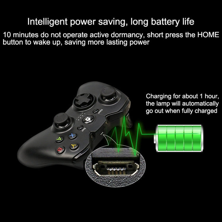 C9 Bluetooth Vibration Gaming Controller Grip Game Pad, For iPhone, Galaxy, Huawei, Xiaomi, HTC and Other Smartphones