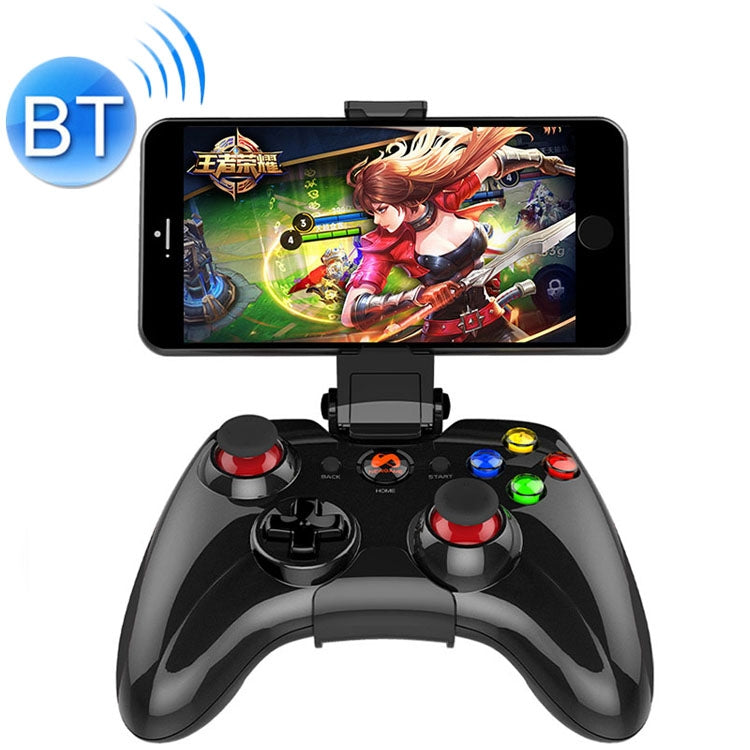 M200 Bluetooth Gaming Controller Grip Game Pad with Bracket, For Android / iOS  / PC