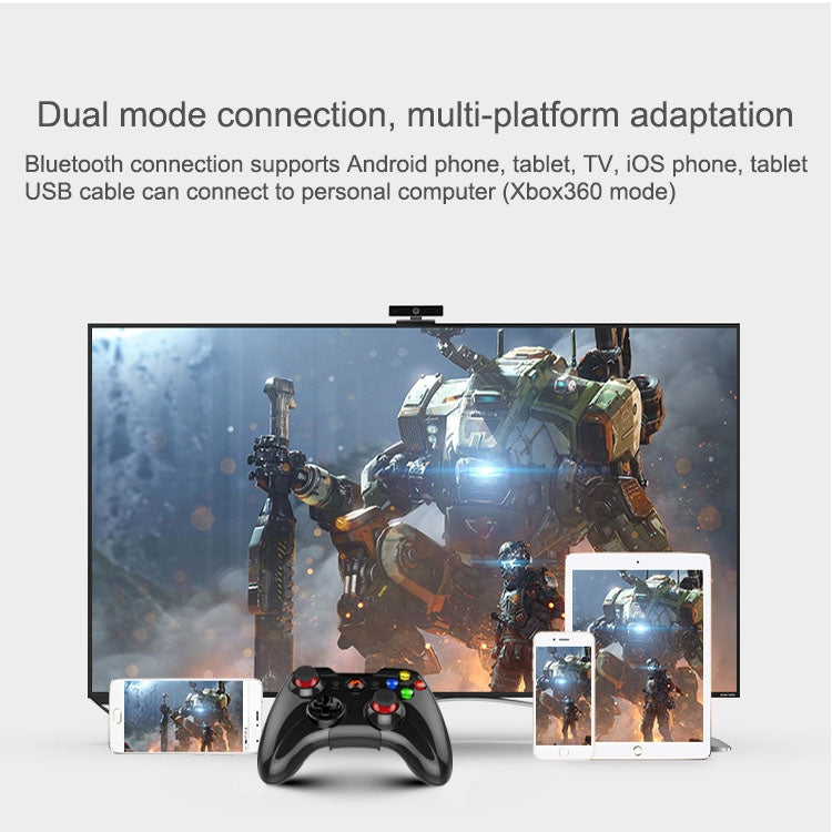 M200 Bluetooth Gaming Controller Grip Game Pad with Bracket, For Android / iOS  / PC