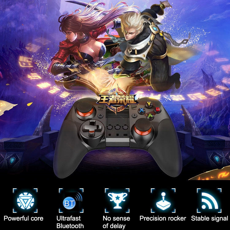 NGDS N1 Pro Bluetooth Gaming Controller Grip Game Pad with Bracket, For Android / iOS  / PC