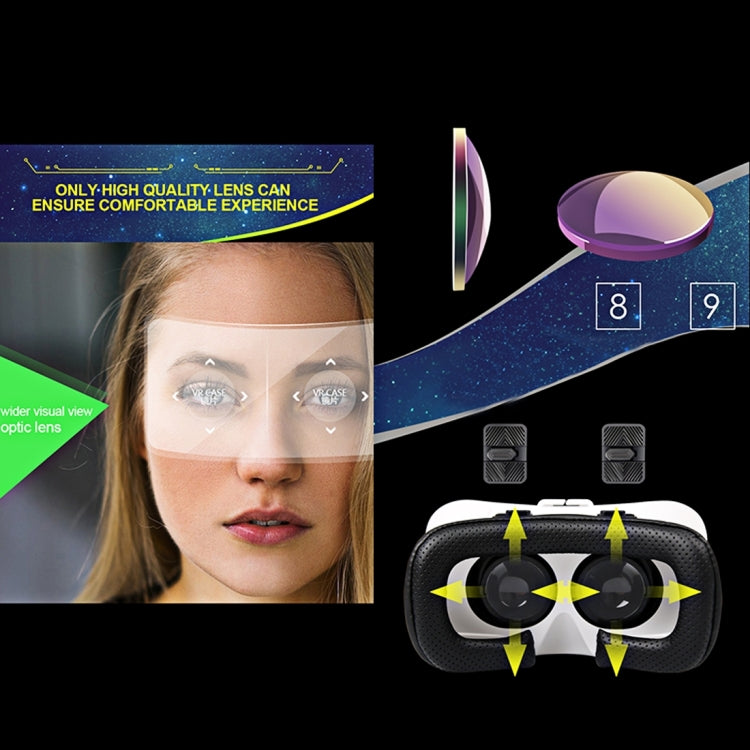 VR CASE 5 PLUS Universal Virtual Reality 3D Video Glasses for 4.0 to 6.3 inch Smartphones