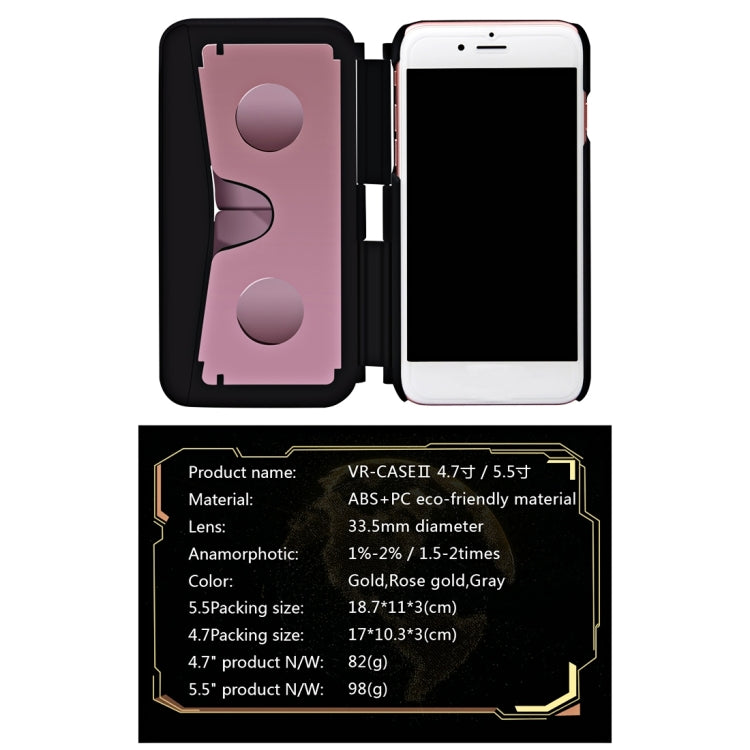 VR CASE 2 Virtual Reality 3D Video Glasses with Protective Case Function for iPhone 6 Plus & 6s Plus