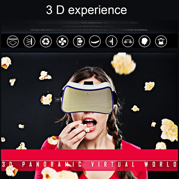 5 inch Android 5.1 A33 ARM Cortex A7 Quad Core 1.3GHz 1+8GB 3D VR Virtual Reality Headset Mobile Private Cinema Glasses Helmet for Gaming, Movie, Support WiFi, Bluetooth