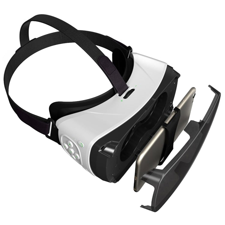 Eye Travel 0626 VR Virtual 3D Headset Glasses for 3.5 to 5.5 inch Smartphones, Support Bluetooth