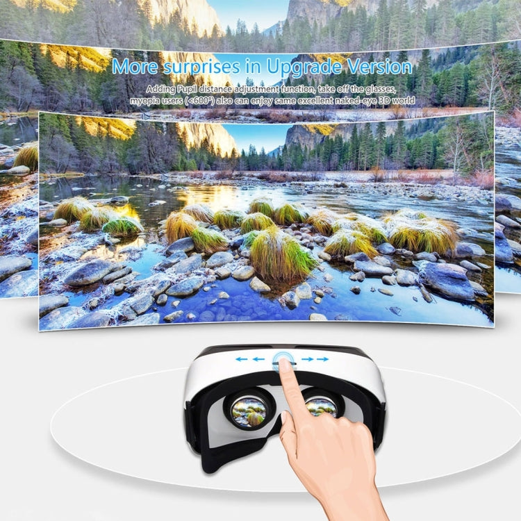 Eye Travel 0626 VR Virtual 3D Headset Glasses for 3.5 to 5.5 inch Smartphones, Support Bluetooth