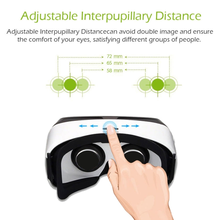 Eye Travel 0626 VR Virtual 3D Headset Glasses for 3.5 to 5.5 inch Smartphones, Support Bluetooth