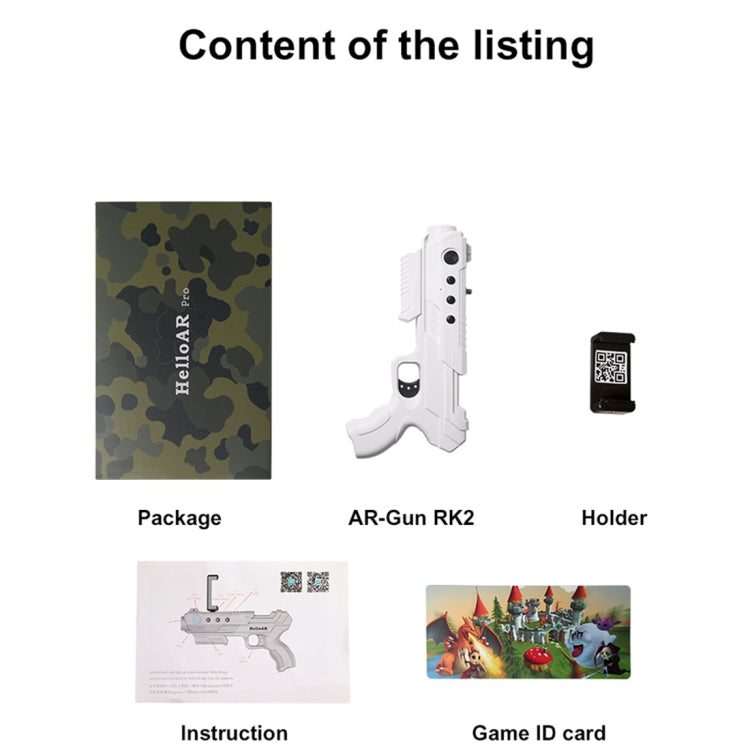New Tech Entertainment Immersive AR-Gun RK2 Shooting Game Equipment Virtuality and Reality Interaction Bluetooth AR Gaming,   Bluetooth: 4.0 Version