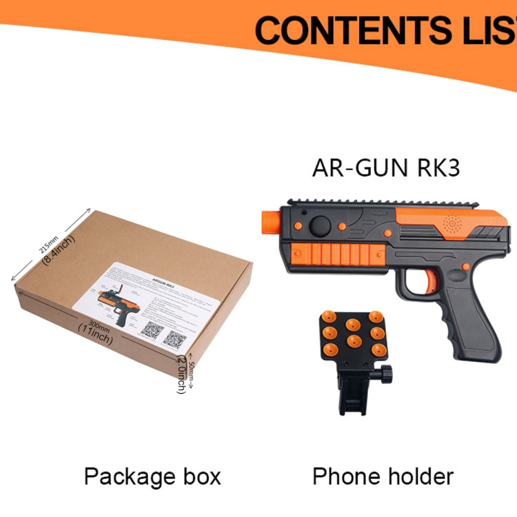 New Tech Entertainment Immersive AR-Gun RK3 Game Equipment Virtuality and Reality Interaction Bluetooth Shooting Game Gun (Orange)