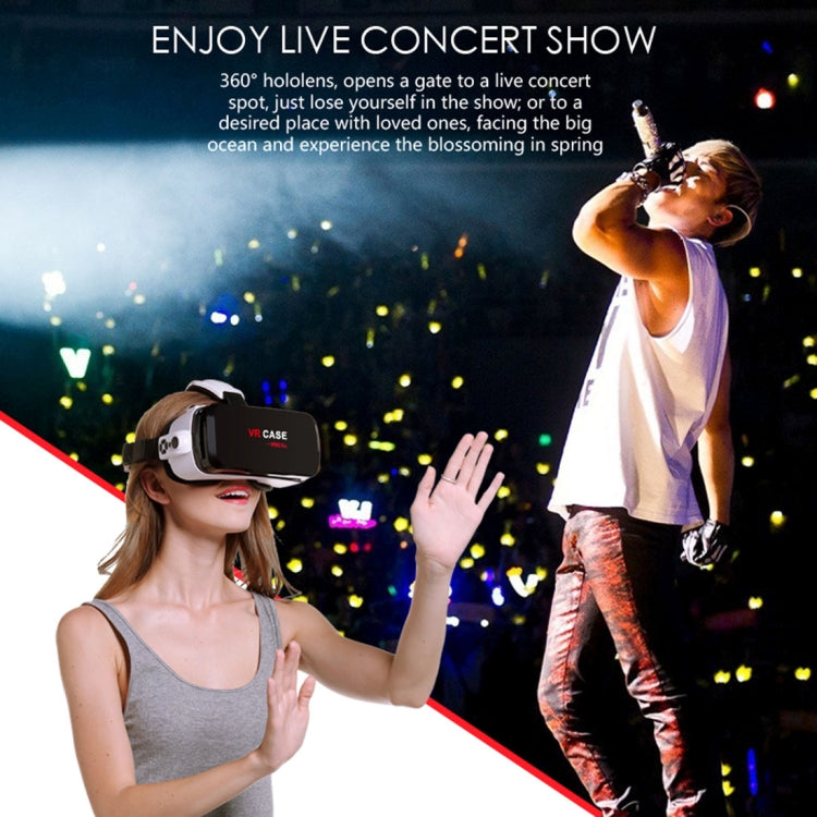 VR CASE RK-6TH Virtual Reality 3D Glasses with Bluetooth Remote Control for iPhone, Samsung, Huawei, Xiaomi, 4.7 inch - 6 inch Android & iOS Smartphone
