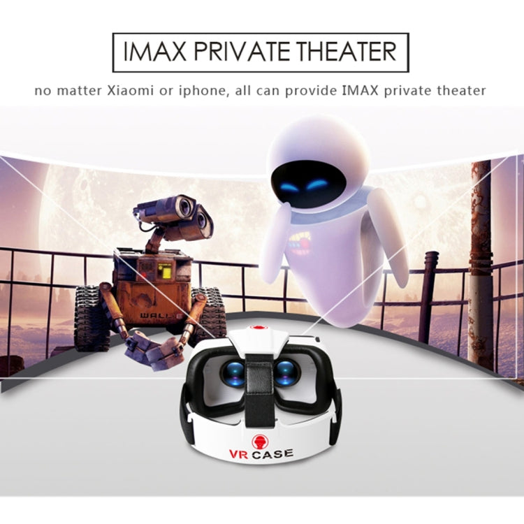 VR CASE RK-6TH Virtual Reality 3D Glasses with Bluetooth Remote Control for iPhone, Samsung, Huawei, Xiaomi, 4.7 inch - 6 inch Android & iOS Smartphone