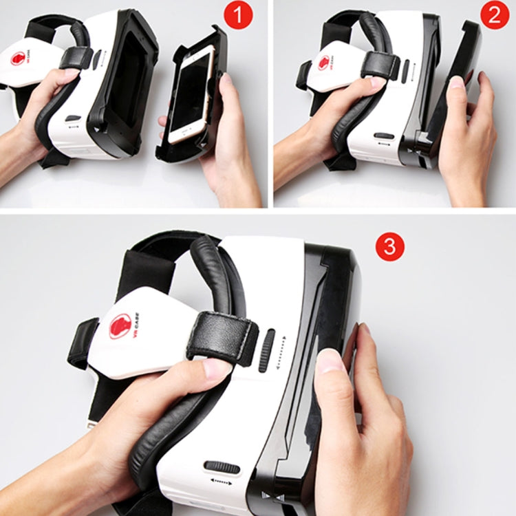 VR CASE RK-6TH Virtual Reality 3D Glasses with Bluetooth Remote Control for iPhone, Samsung, Huawei, Xiaomi, 4.7 inch - 6 inch Android & iOS Smartphone