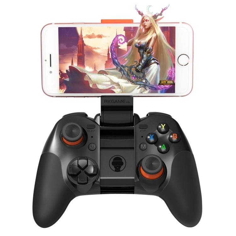 RKGAME 4th Wireless Bluetooth Gamepad Game Controller, For Android & iOS & PC(Black)